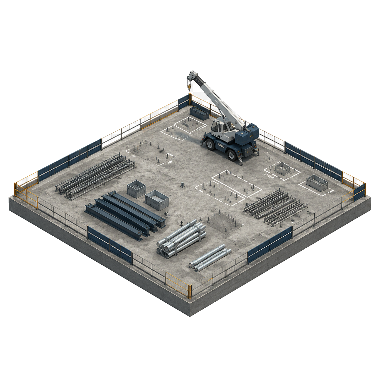 Planejamento: visualização 3D de uma montagem industrial